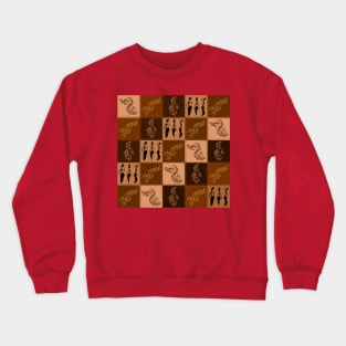 Aroma of coffee. Patchwork Crewneck Sweatshirt